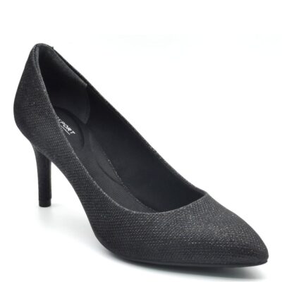 Women Heels | Rockport Total Motion 75mm Pointed Toe Heel Black Glam