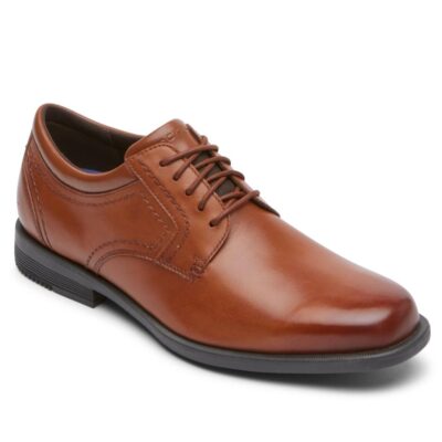 Men Oxfords & Lace-Ups | Rockport Isaac Plain Toe British Tan