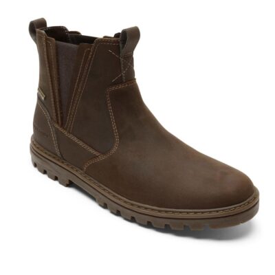 Men Boots | Rockport Weather Or Not Waterproof Chelsea Boot New Tan Leather/suede